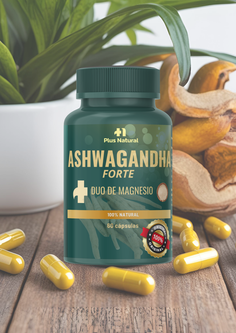 Ashwagandha + Magnesio 1000mg 60 CAPS +Envio Gratis