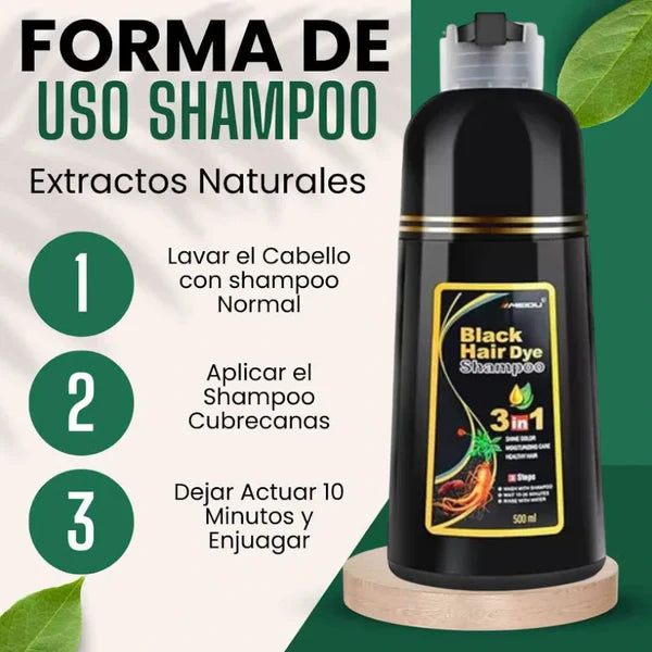Shampoo Disaar® – Fórmula 100% Natural que Cubre las Canas al Instante + Envió Gratis