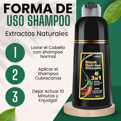 Shampoo Disaar® – Fórmula 100% Natural que Cubre las Canas al Instante + Envió Gratis