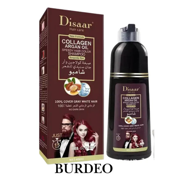 Shampoo Disaar® – Fórmula 100% Natural que Cubre las Canas al Instante + Envió Gratis