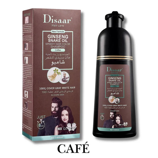 Shampoo Disaar® – Fórmula 100% Natural que Cubre las Canas al Instante + Envió Gratis