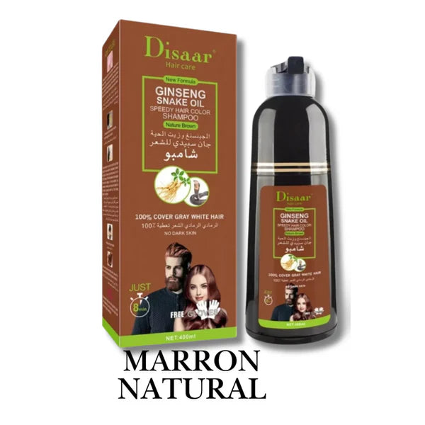 Shampoo Disaar® – Fórmula 100% Natural que Cubre las Canas al Instante + Envió Gratis